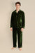 Hemes Mens Green Velvet Pyjamas - Model Front | Bown of London